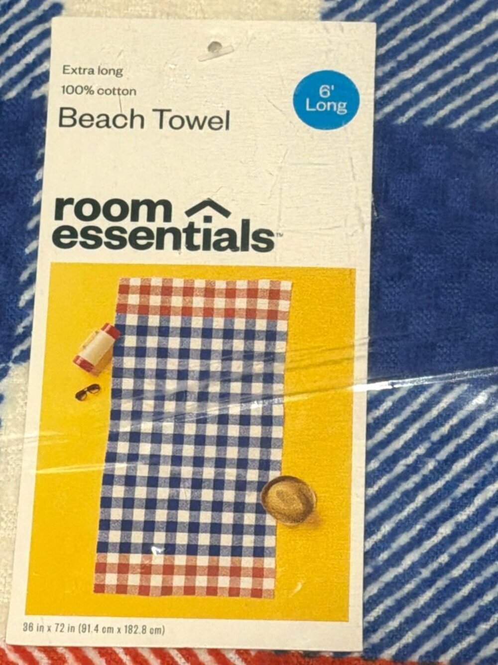 2 pack American 6 foot Beach Towel Room Essentials Extra Long